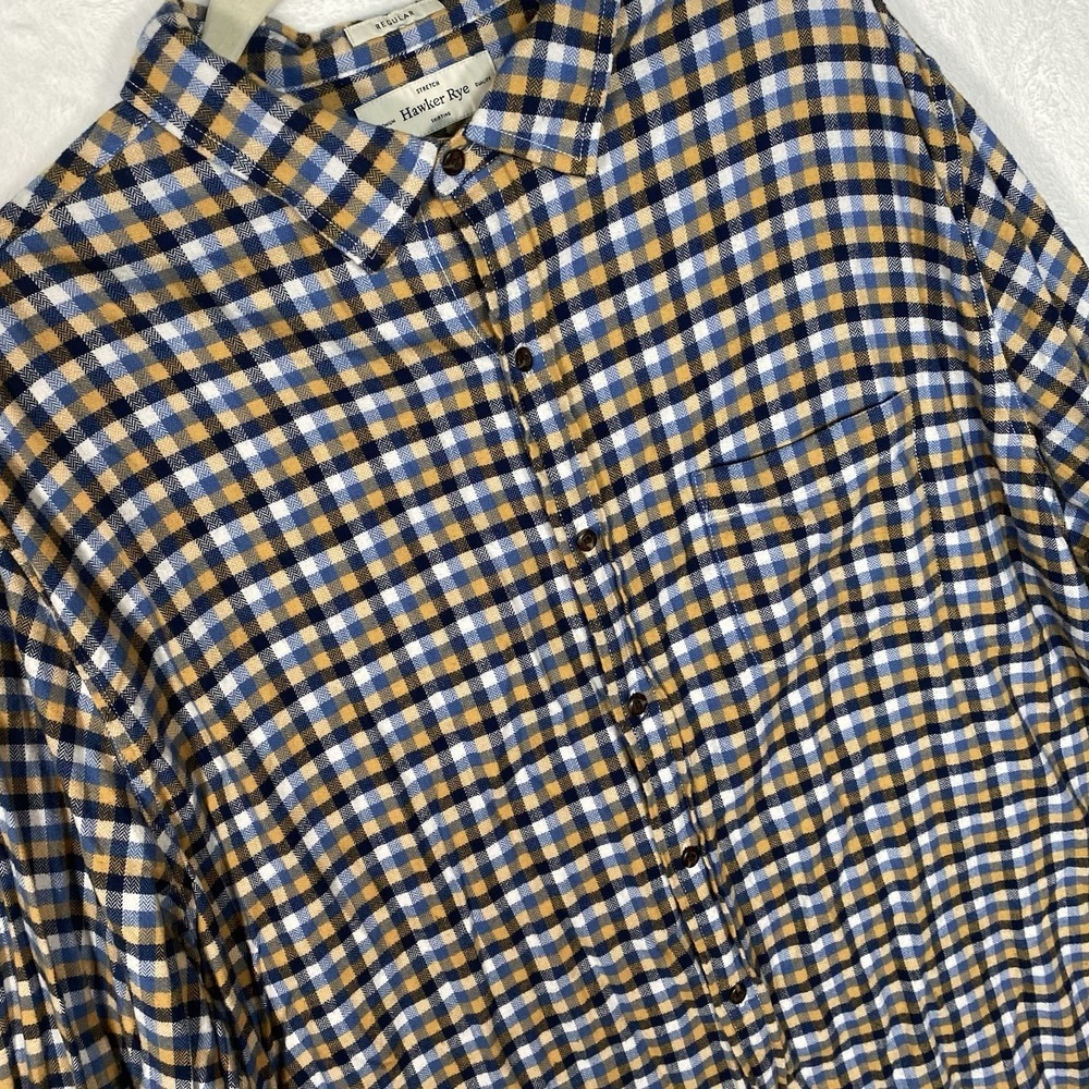 Hawker Rye Regular Fit Button Down Long Sleeve Multicolored XXL Short Career - Picture 2 of 11